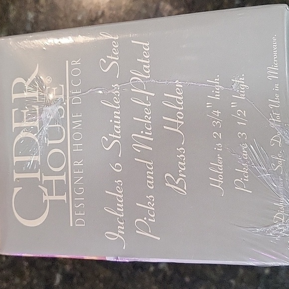 NIB Set of 2 Stainless Steel Cider House Appetizer Picks Set - Picture 5 of 7